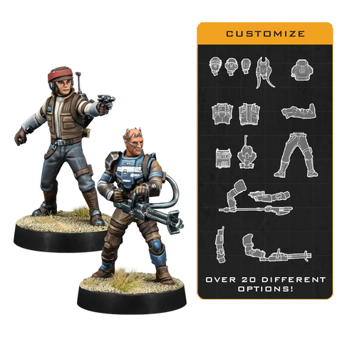 Star Wars: Legion - Customizable Rebel Officer and Agent