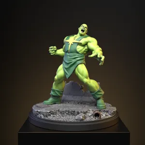 Silver Age Radioactive Man (with 50mm Base)