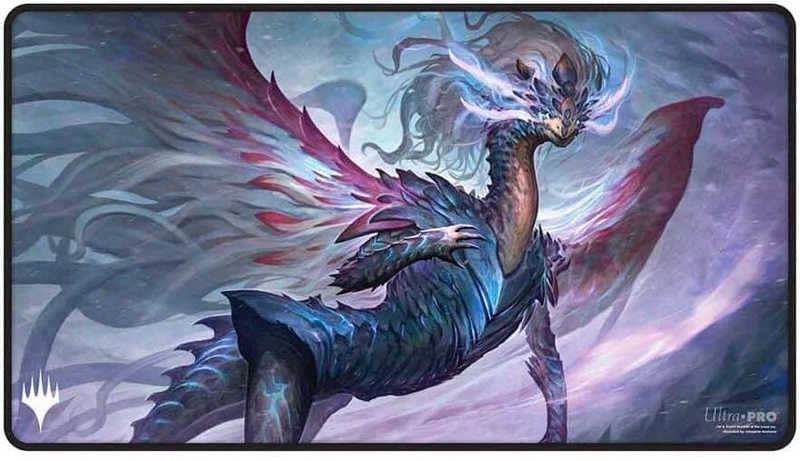 Tarkir: Dragonstorm Black Stitched Playmat for Magic: The Gathering - Jeskai