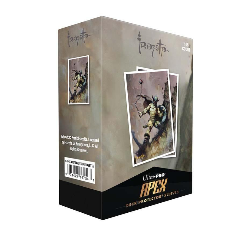 Apex Deck Protector Sleeves: Warrior with Ball and Chain by Frank Frazetta (105-Pack