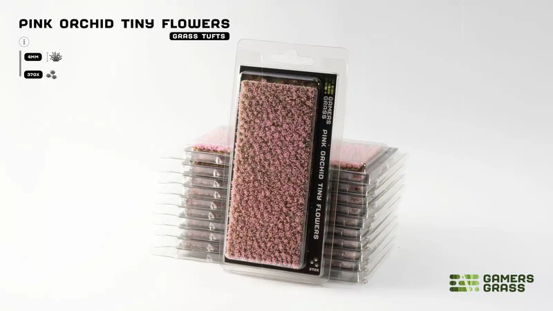 Gamers Grass Tufts - Pink Orchid Tiny Flowers