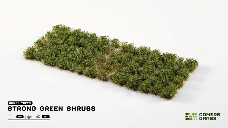 Gamers Grass Tufts - Strong Green Shrubs