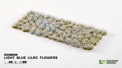 Gamers Grass Tufts - Light Blue Lilac Flowers