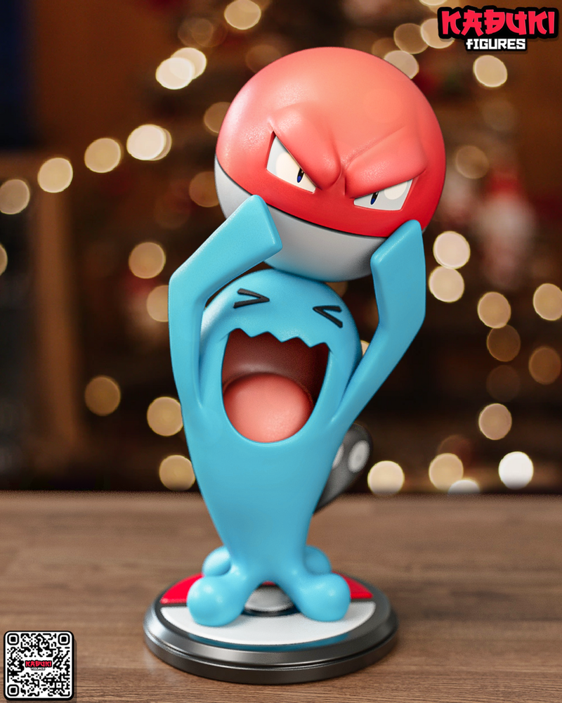 Wobbuffet and Voltorb Figure – Resin Statue