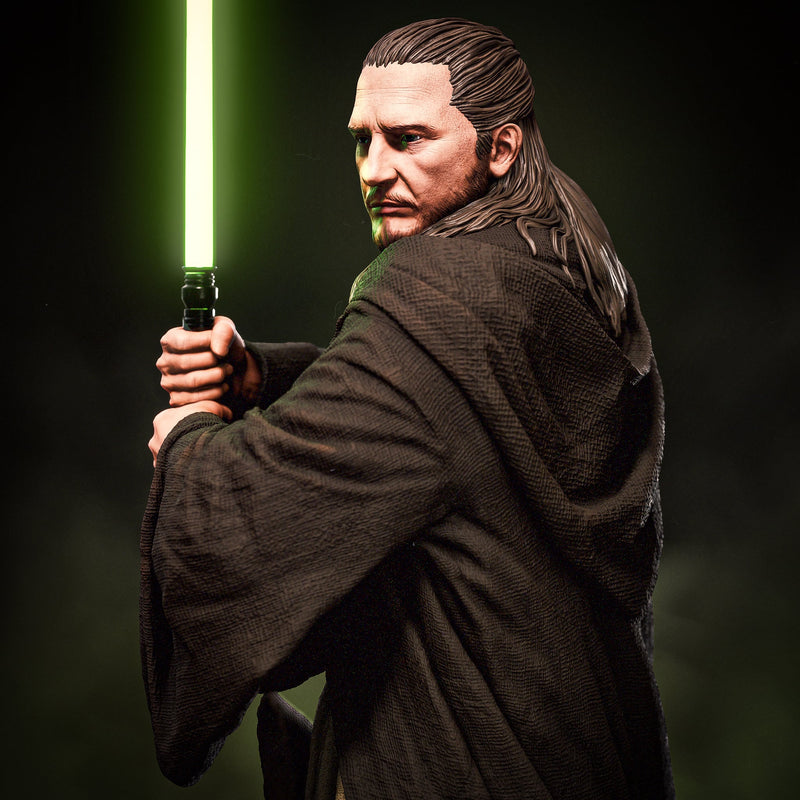Qui Gon Jinn Resin Statue - view 2