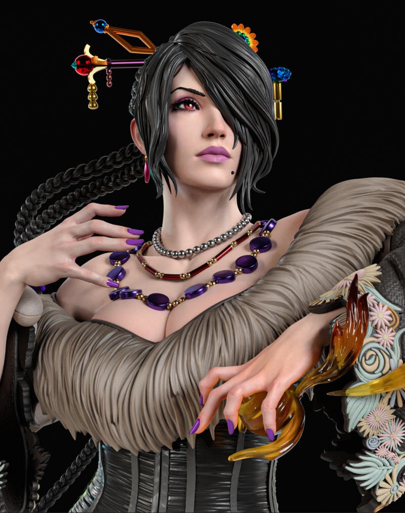 Lulu Resin Statue - view 2