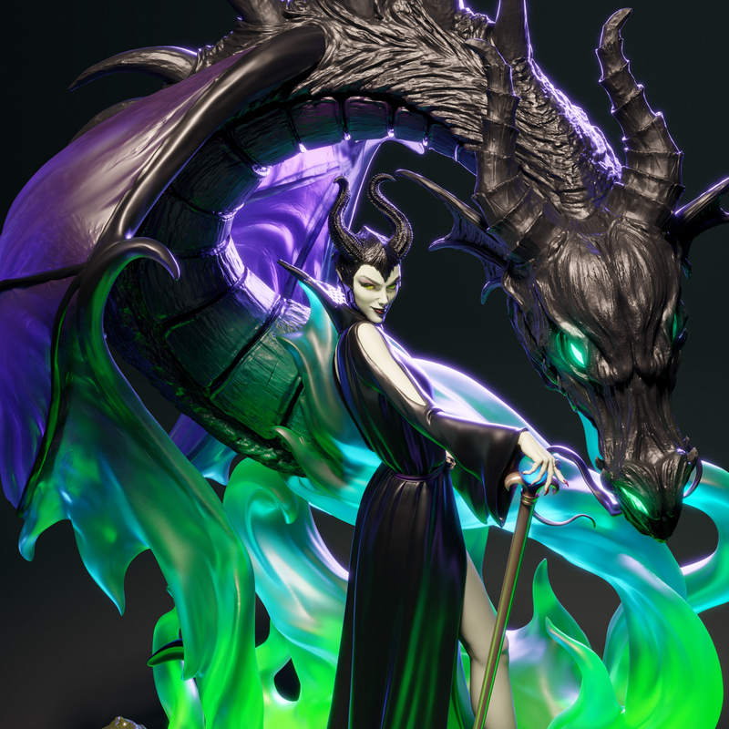 Maleficent Resin Statue - view 3