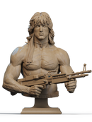 Rambo, Cobra and Hawk Resin Bust - view 1