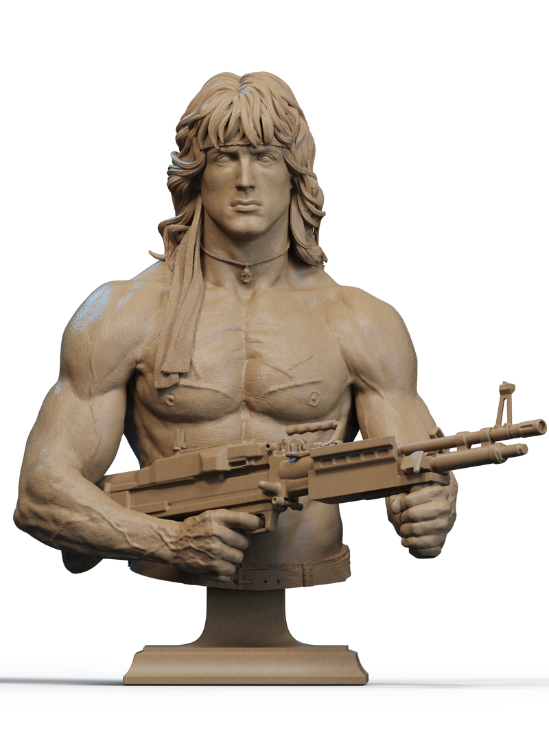 Rambo, Cobra and Hawk Resin Bust - view 1