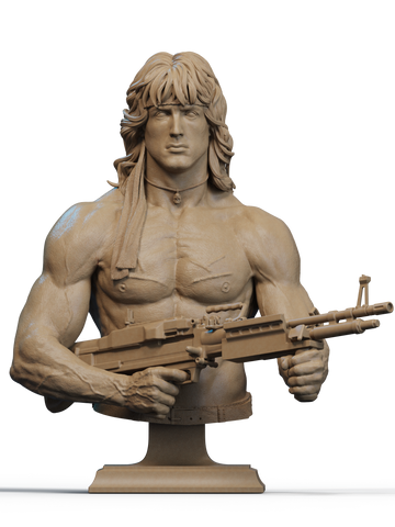 Rambo, Cobra and Hawk Resin Bust - view 1