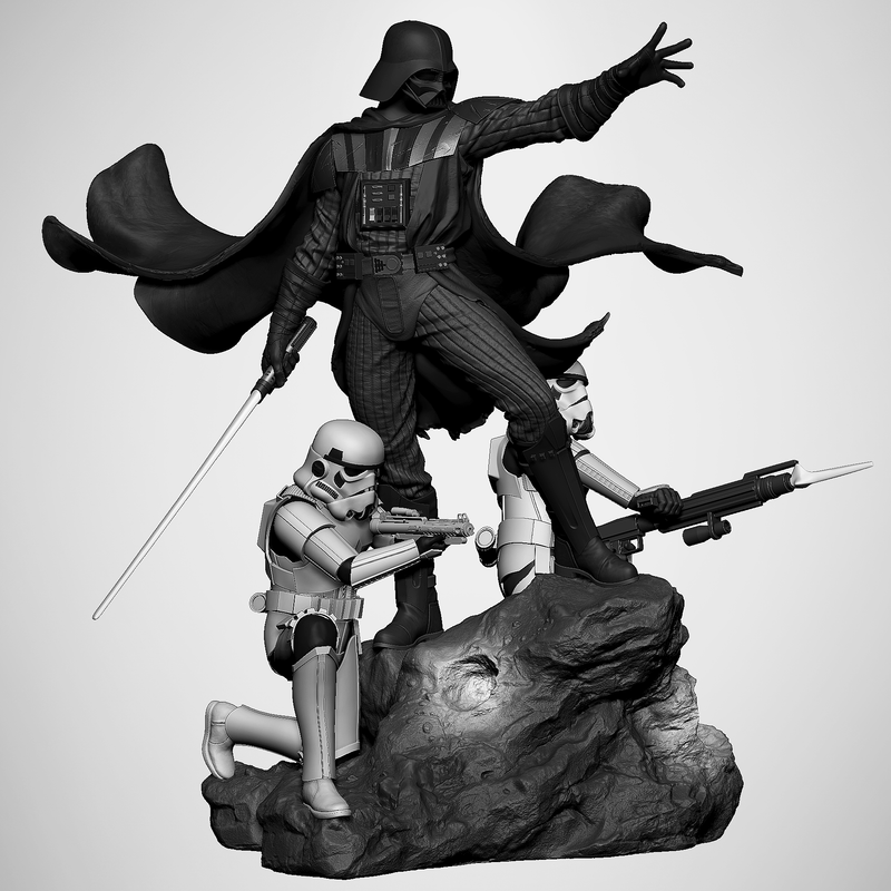 Darth Vader Resin Diorama - view 6