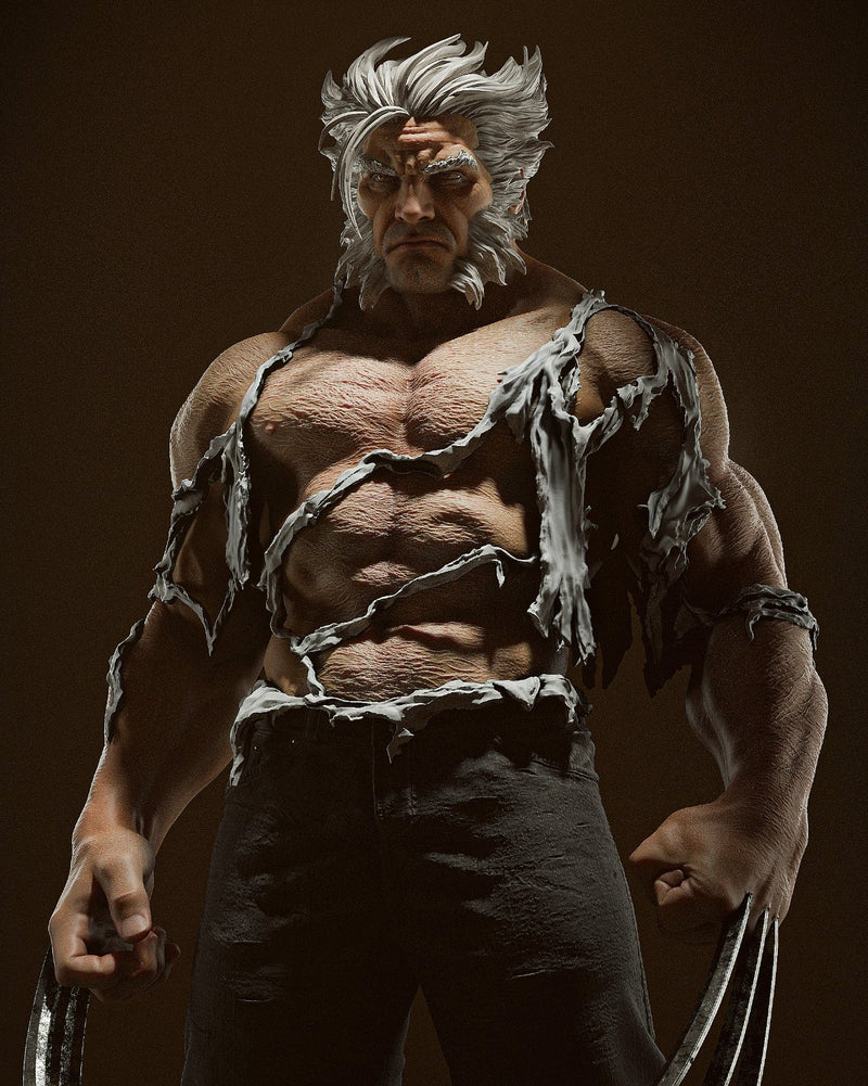 Logan Resin Statue - Design 2 - view 4
