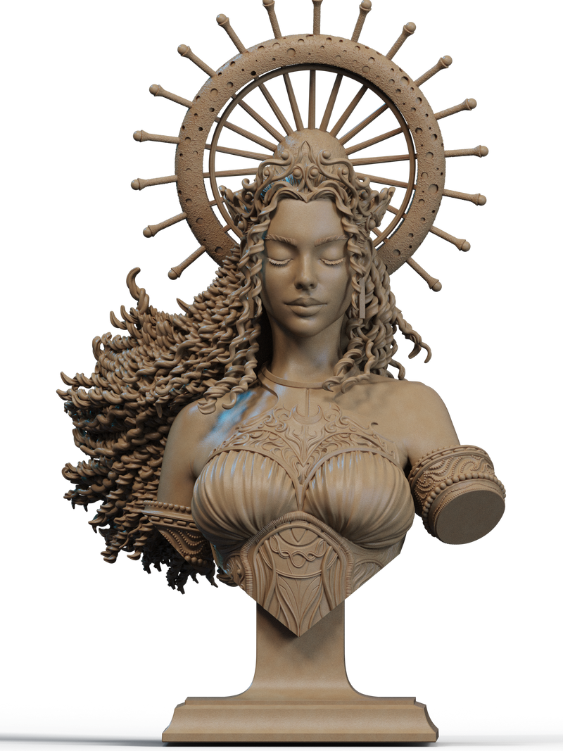 Nyx - Goddess of the Night Resin Bust - view 1