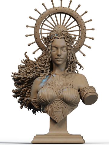 Nyx - Goddess of the Night Resin Bust - view 1