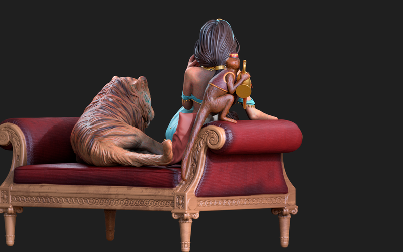 Jasmine Resin Statue - view 5