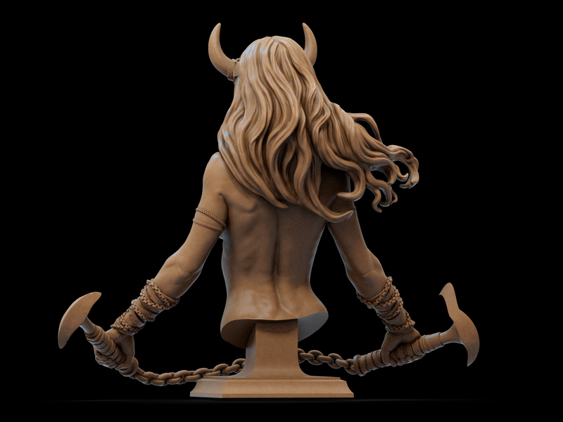 Demon Queen Resin Bust - view 3