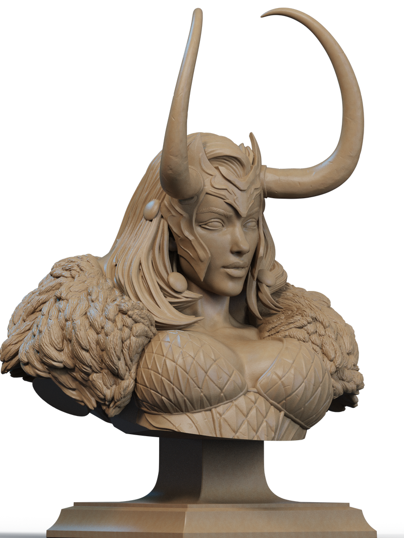 Lady Loki Resin Bust - view 2