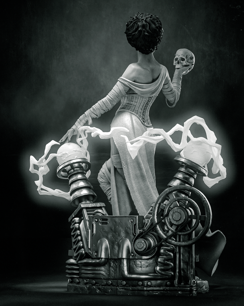 Frankenstein Bride Resin Statue - view 6