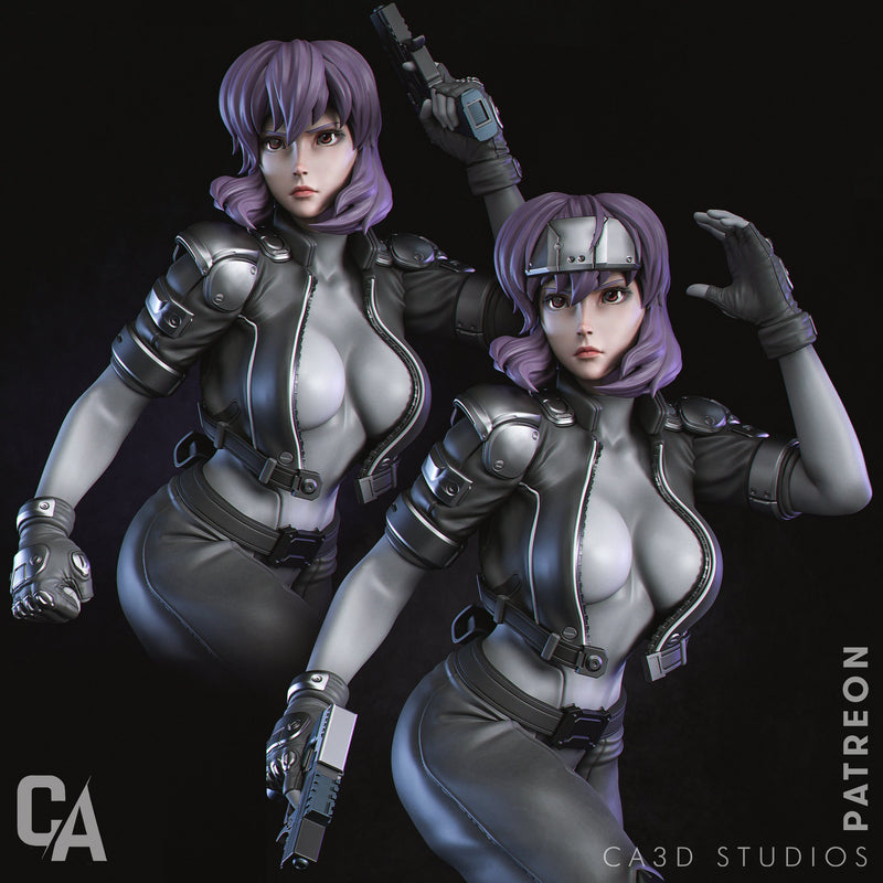 Motoko Resin Statue - view 1
