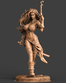 Red Monika Resin Statue - view 6
