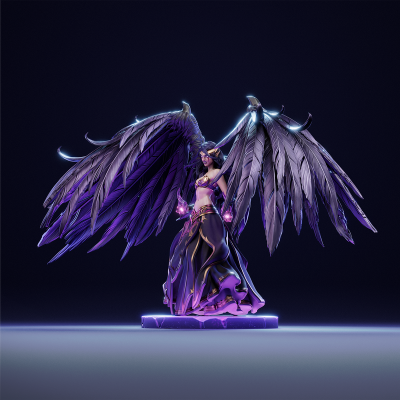 Morgana Resin Statue - view 7