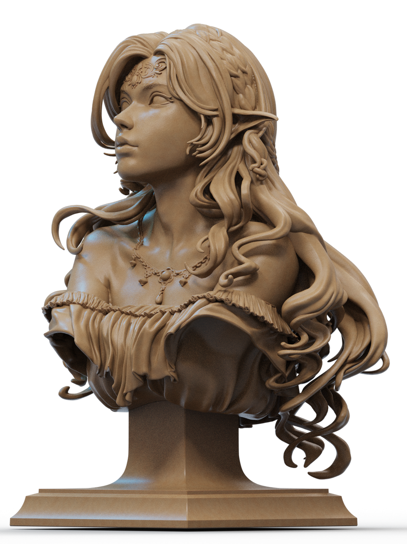 Elf Princess Resin Bust - view 2