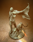 Riddick with Jackal Resin Statue - view 2