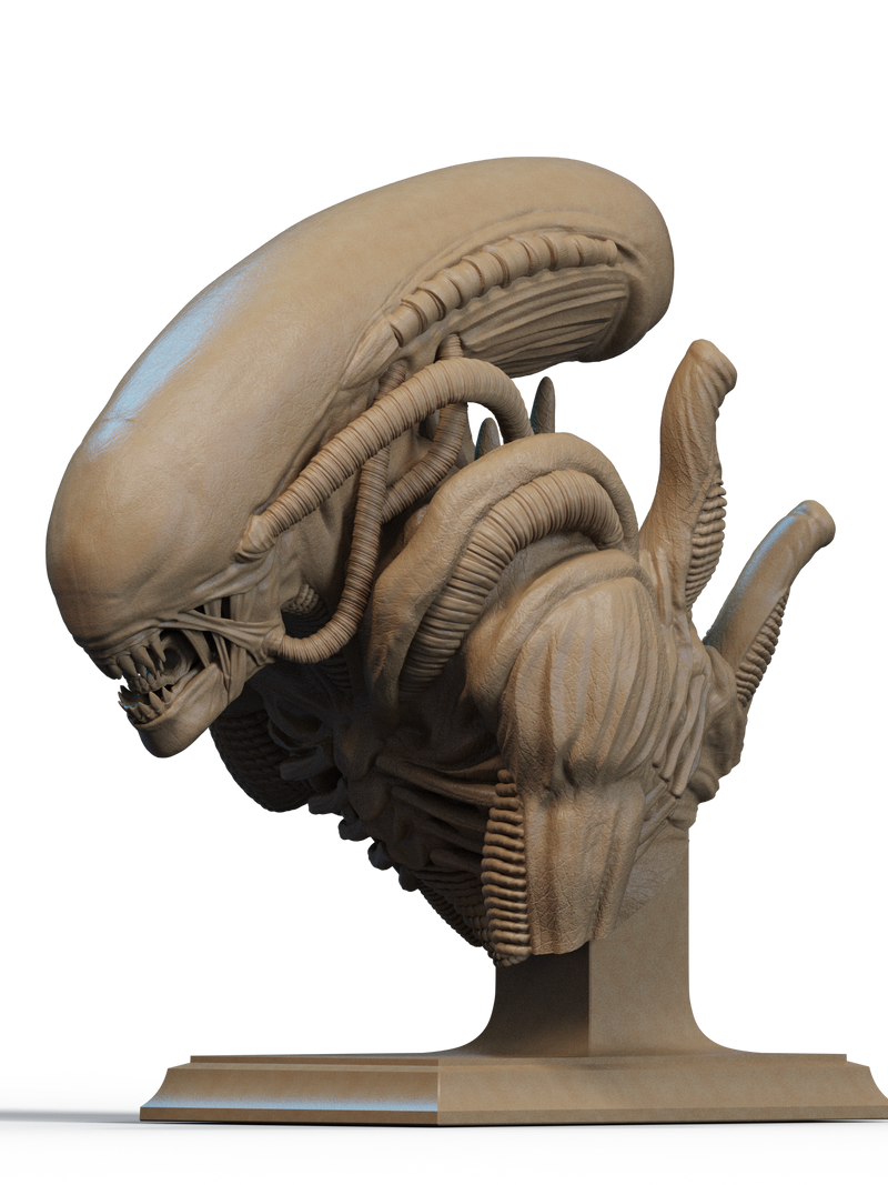 Alien Resin Bust - view 1