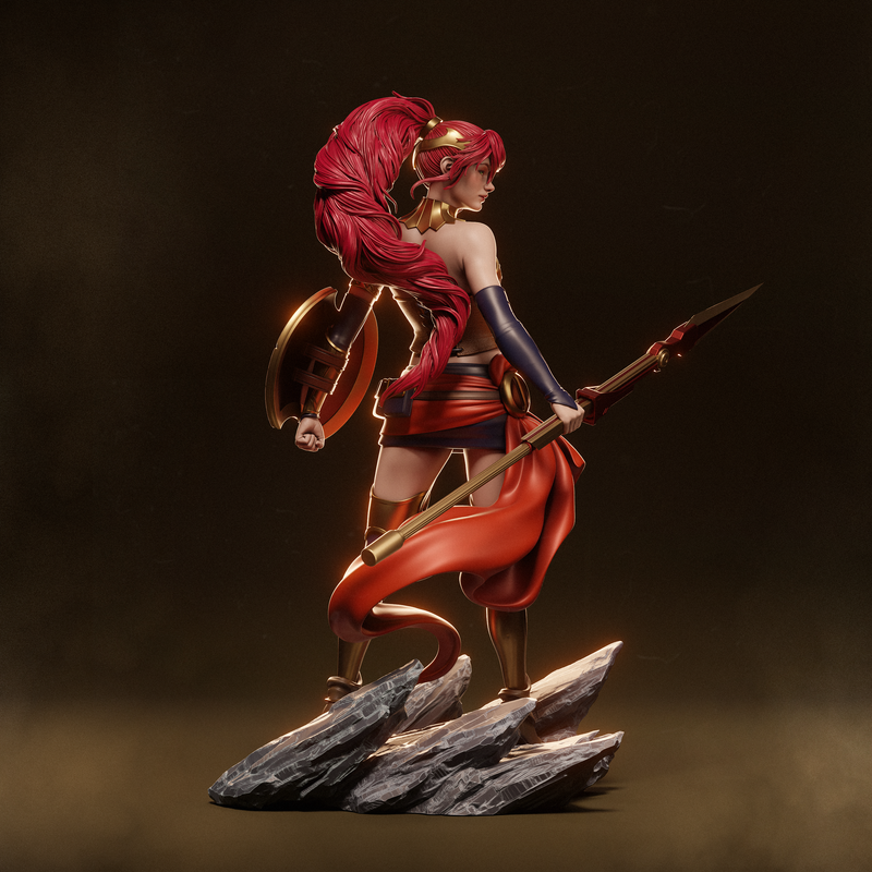 Pyrrha Nikos Resin Statue - view 4
