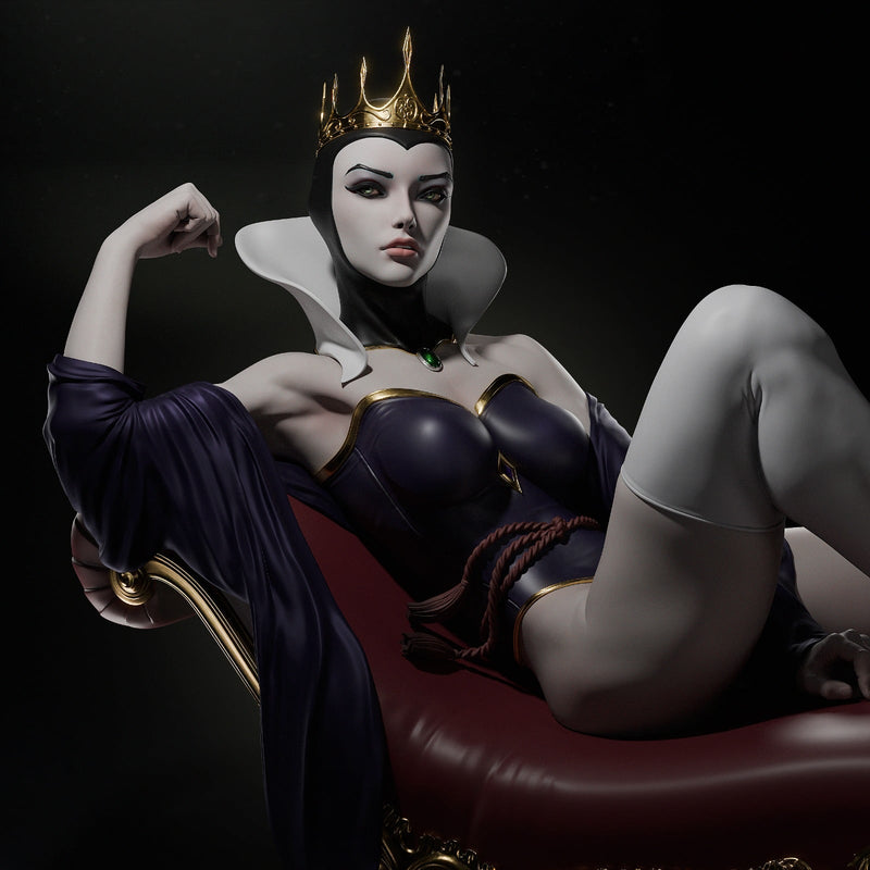 Evil Queen Resin Statue - view 1