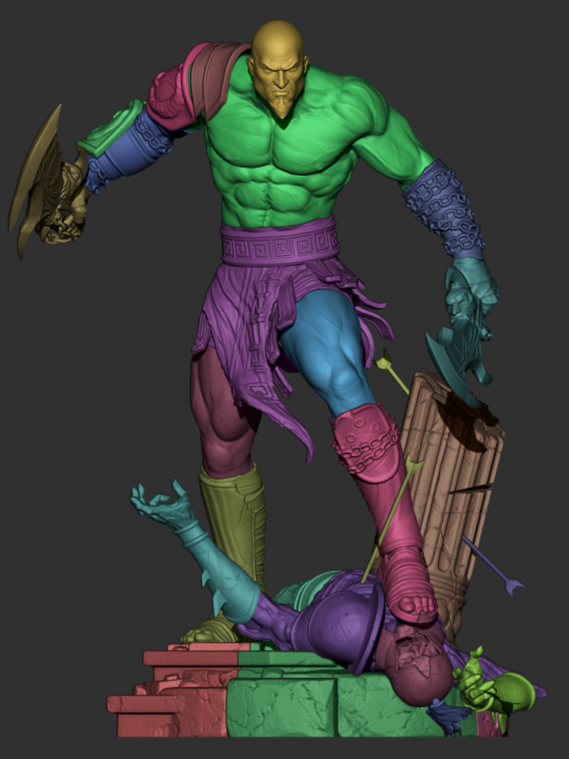 Kratos Resin Statue - Design 2 - view 7