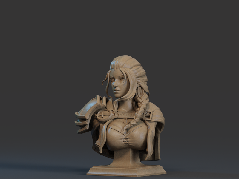 Jaina Resin Bust - view 3