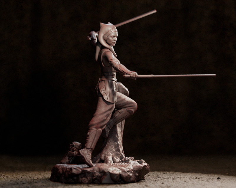 Ahsoka Tano Resin Statue - view 4