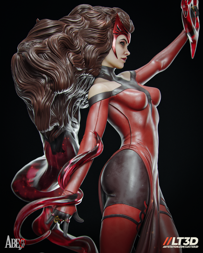 Scarlet Witch Hellfire Gala Resin Statue - view 3