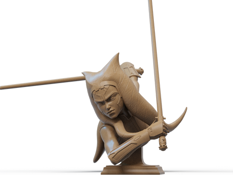Ahsoka Tano Resin Bust - Design 2 - view 1