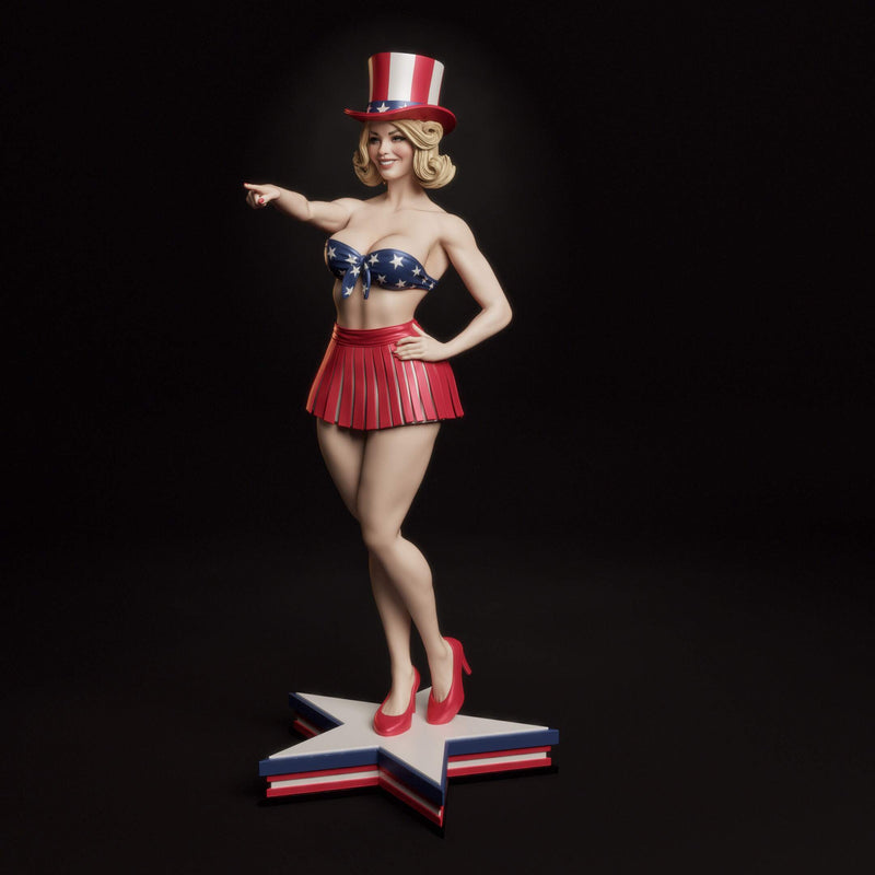 All American Bombshell Resin Statue - view 8