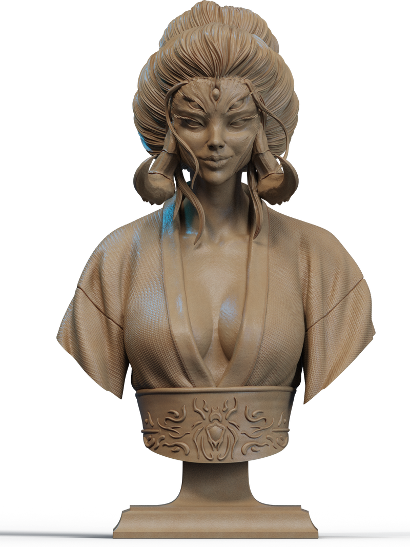 Queen Spider Resin Bust - view 1