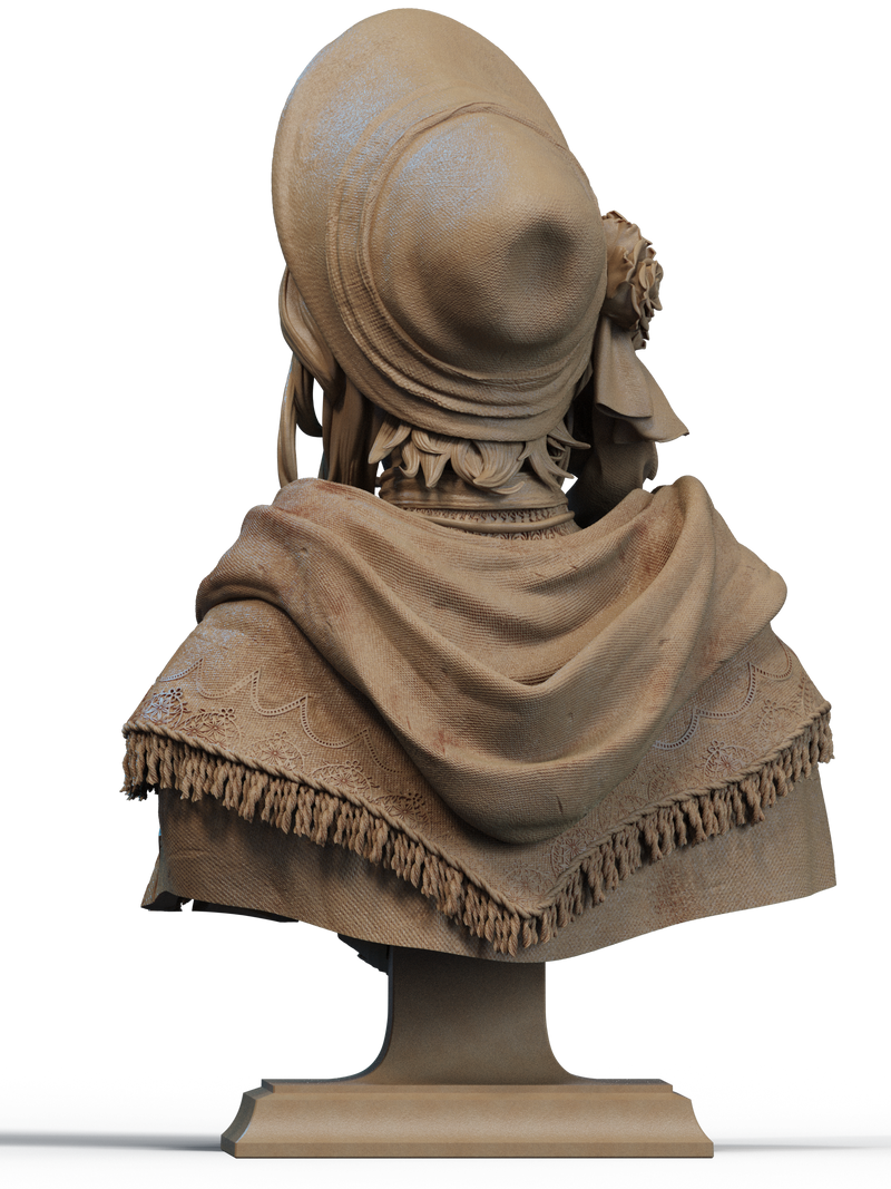 Plain Doll Resin Bust - view 3
