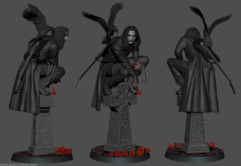 The Crow Resin Statue - view 7
