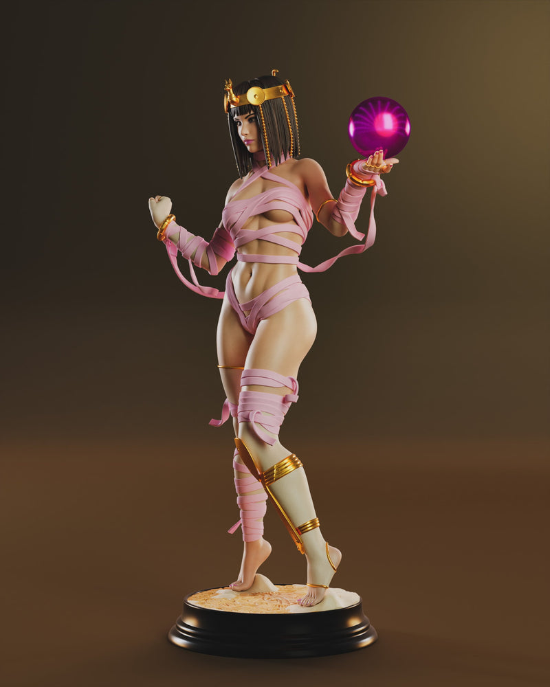 Menat Resin Statue - view 2
