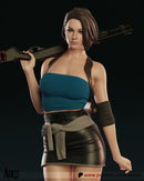 Jill Valentine Resin Statue - view 7