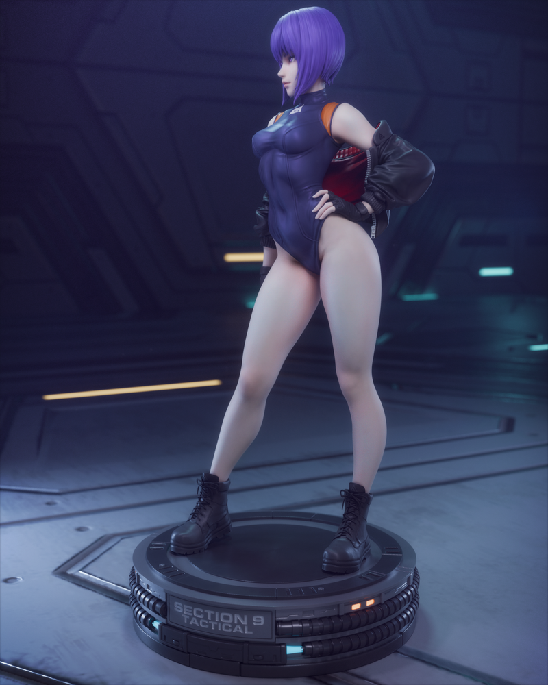 Motoko Kusanagi Resin Statue - view 5