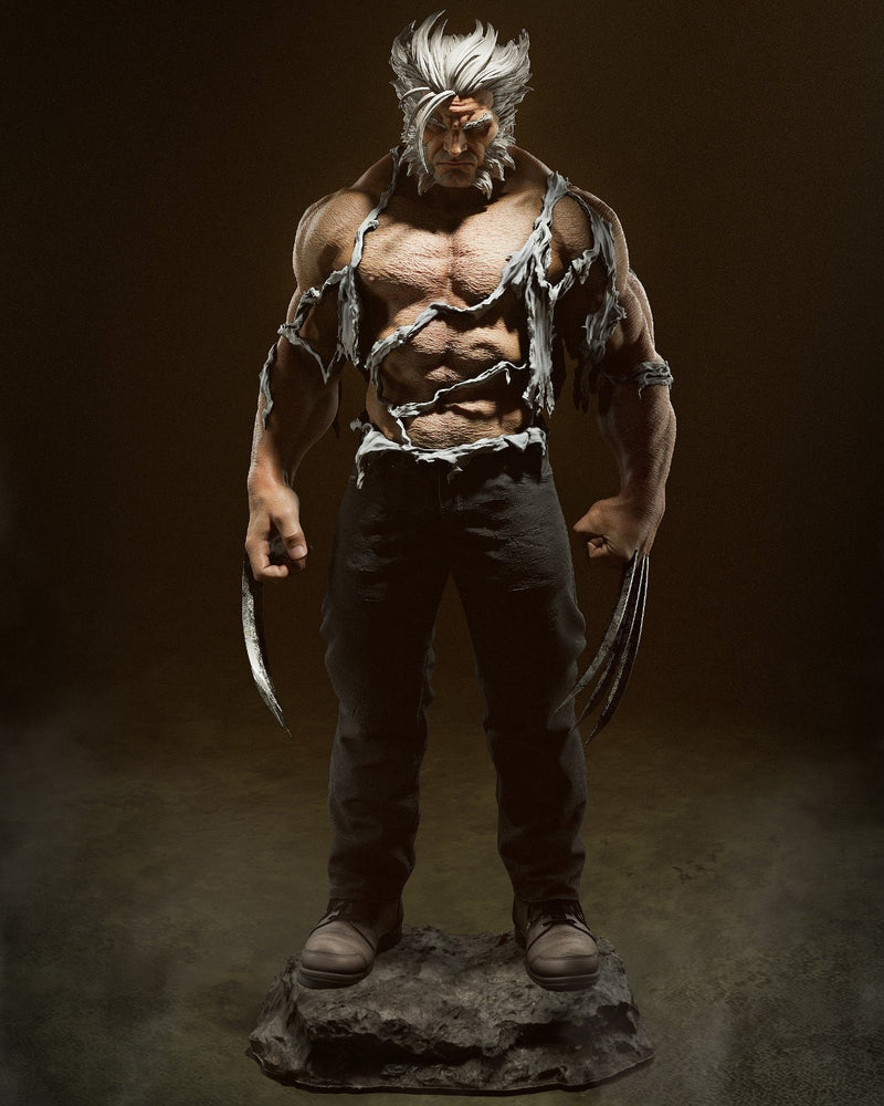 Logan Resin Statue - Design 2 - view 1