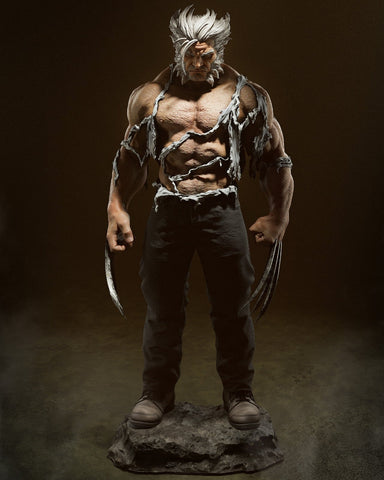 Logan Resin Statue - Design 2 - view 1