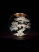 Bonsai Tree K9 Crystal Sphere – 60 mm diameter