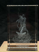 Boba Fett Rancor 3D Laser Engraved Crystal Star Wars Display Collectible