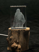 Gandalf 3D Laser Engraved Crystal Lord of the Rings LOTR Wizard Collectible