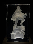 Spider-Man Noir 3D Crystal Engraving Marvel Character Display