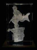 Spider-Man Noir 3D Crystal Engraving Marvel Character Display