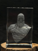 Kratos 3D Crystal Engraving God of War Character Bust
